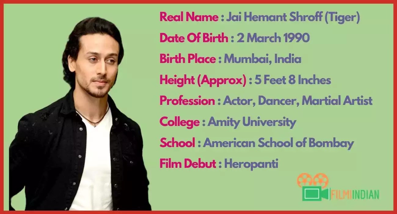 Tiger Shroff : Best Biography (2020), Family, Life story, Profile, Height and Weight Tiger Shroff : Best Biography (2020), Family, Life story, Profile, Height and Weight