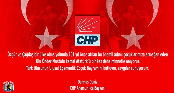 CHP ANAMUR,Durmuş Deniz,Anamur Haber,