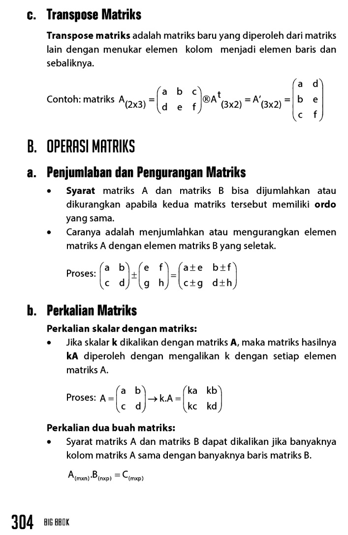 Soal Dan Pembahasan Matriks Sma