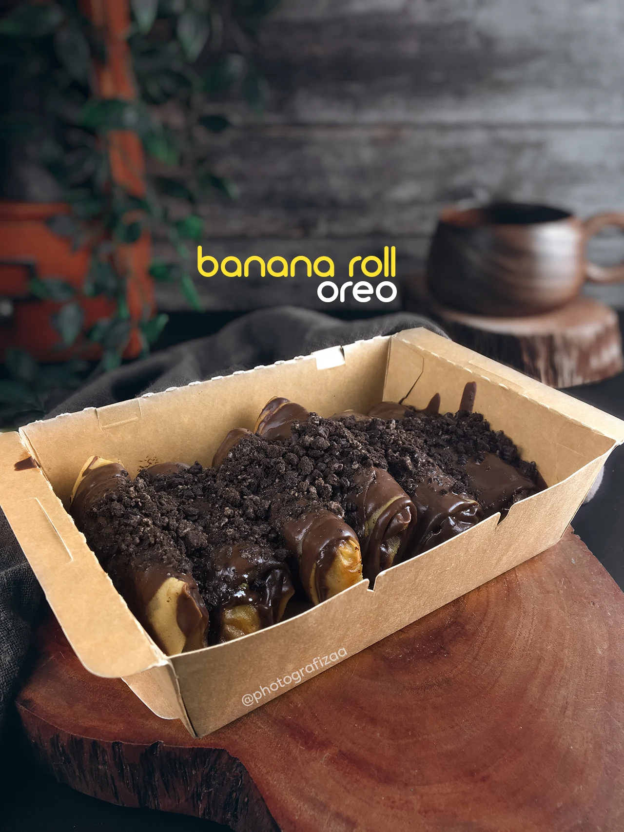 Banana Roll Oreo Coklat Melimpah