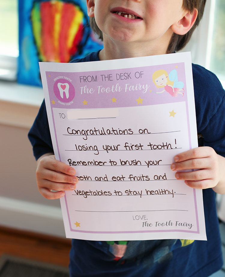 Free Tooth Fairy Printables Set For Kids Sunny Day Family