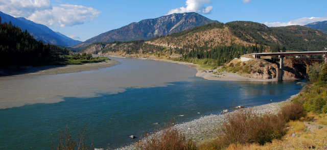 The confluence of the Thompson and Fraser at Lytton, Canada The confluence of the Thompson and Fraser at Lytton, Canada
