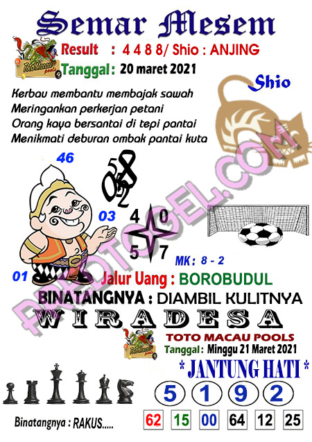 44 Prediksi semar mesem macau