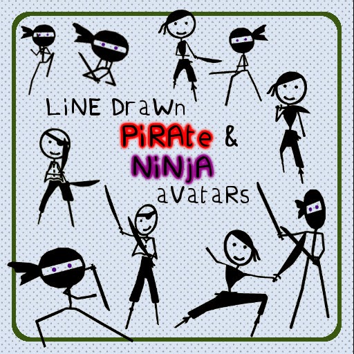 https://marketplace.secondlife.com/p/LiNe-DraWn-Ninja-and-Pirate-Pack/6234540