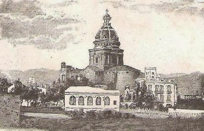 Dibujo antiguo de la Parroquia de Sant Andreu de Palomar