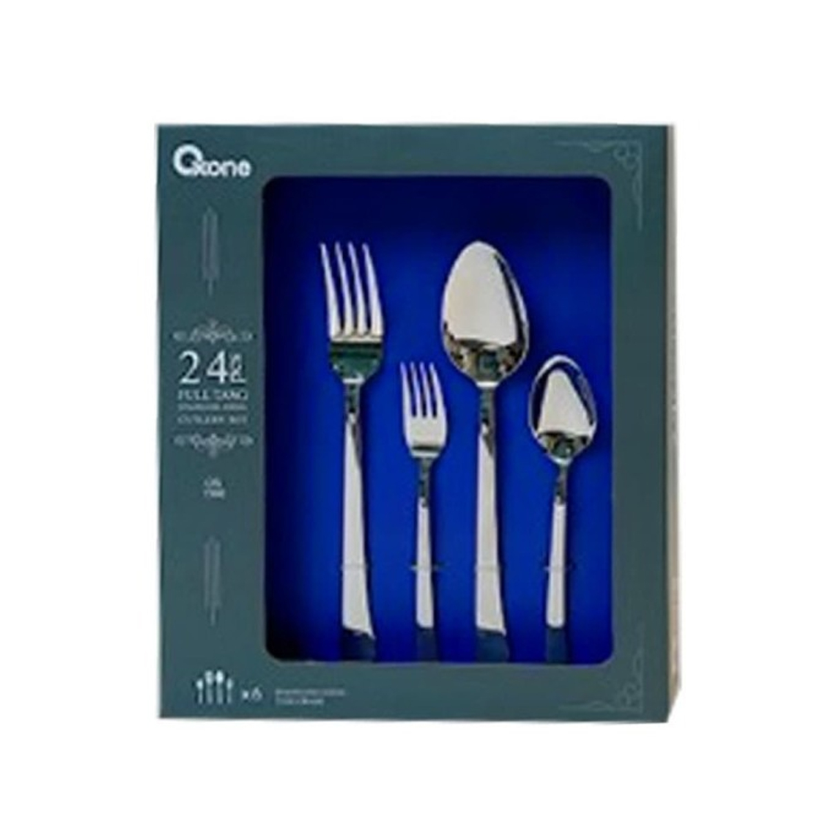 OX-7300 Sendok Garpu Set Oxone FULL TANG Cutlery Set Stainless 24Pcs