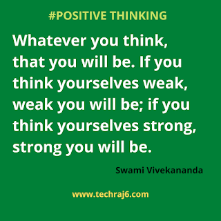 Positive Thinking Quotes By Swami Vivekananda