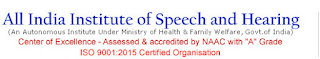 All India Institute of Speech and Hearing vacancy 2021