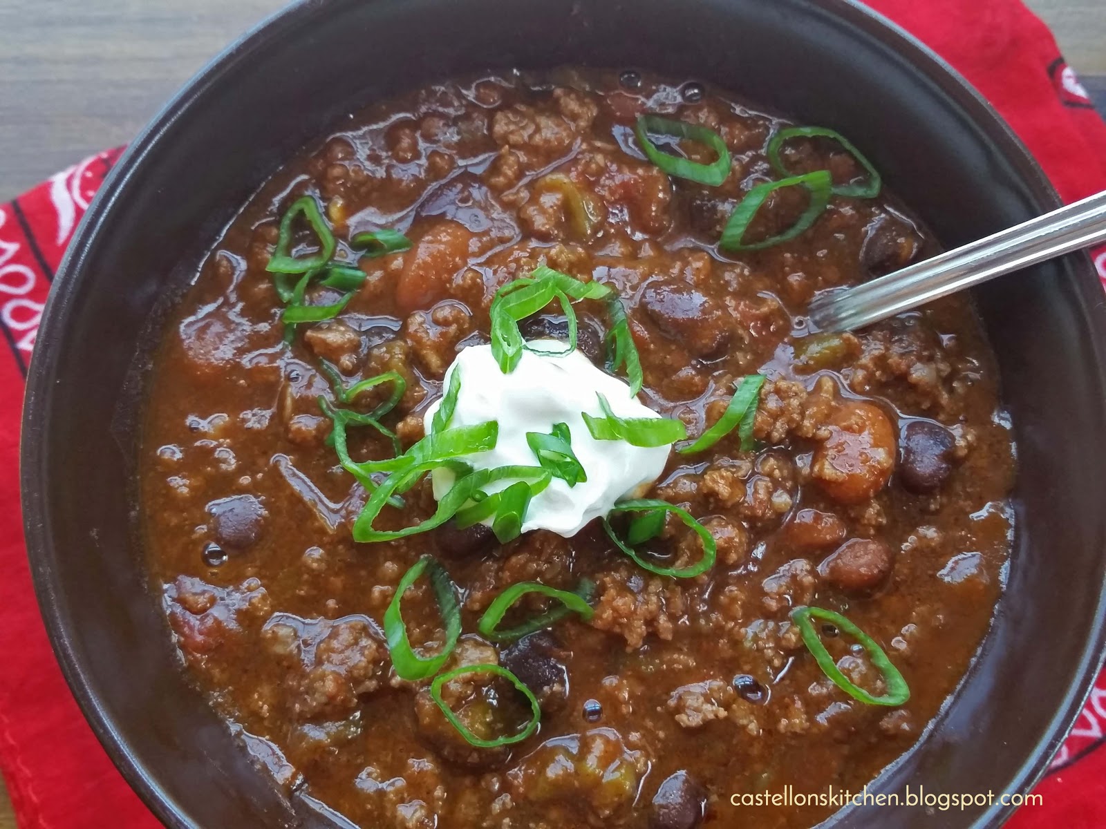 Castellon's Kitchen Hatch Chile and Beef Chorizo Chili