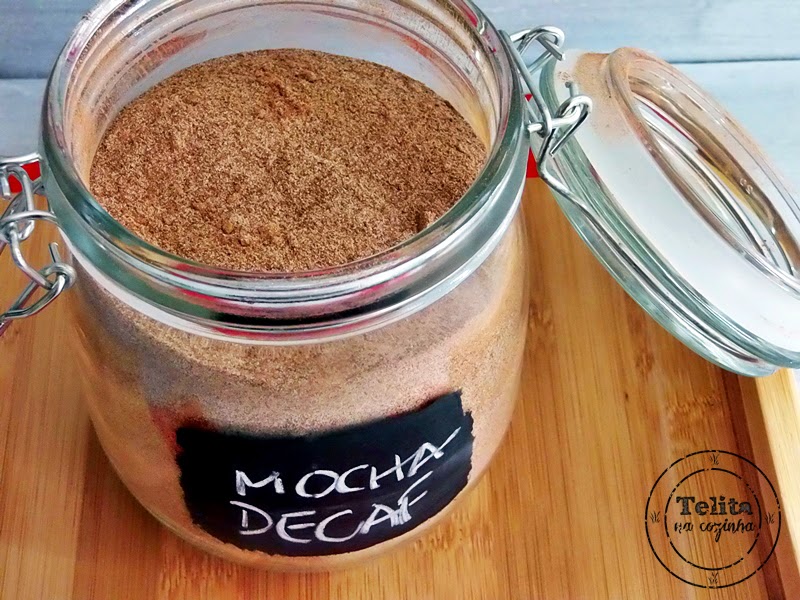 mistura para cappuccino, aliás, mocha descafeinado