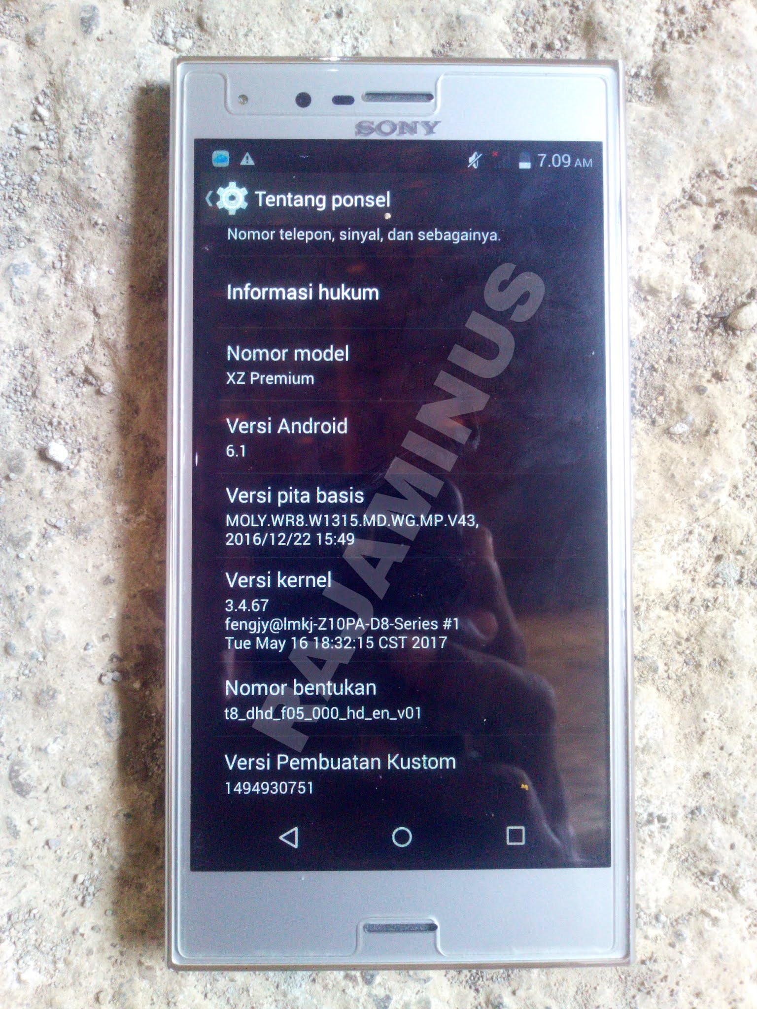 FIRMWARE SONY XPERIA XZ PREMIUM REPLIKA V01 MT6572 RAJAMINUS