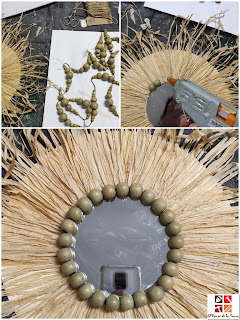 diy espejo rafia