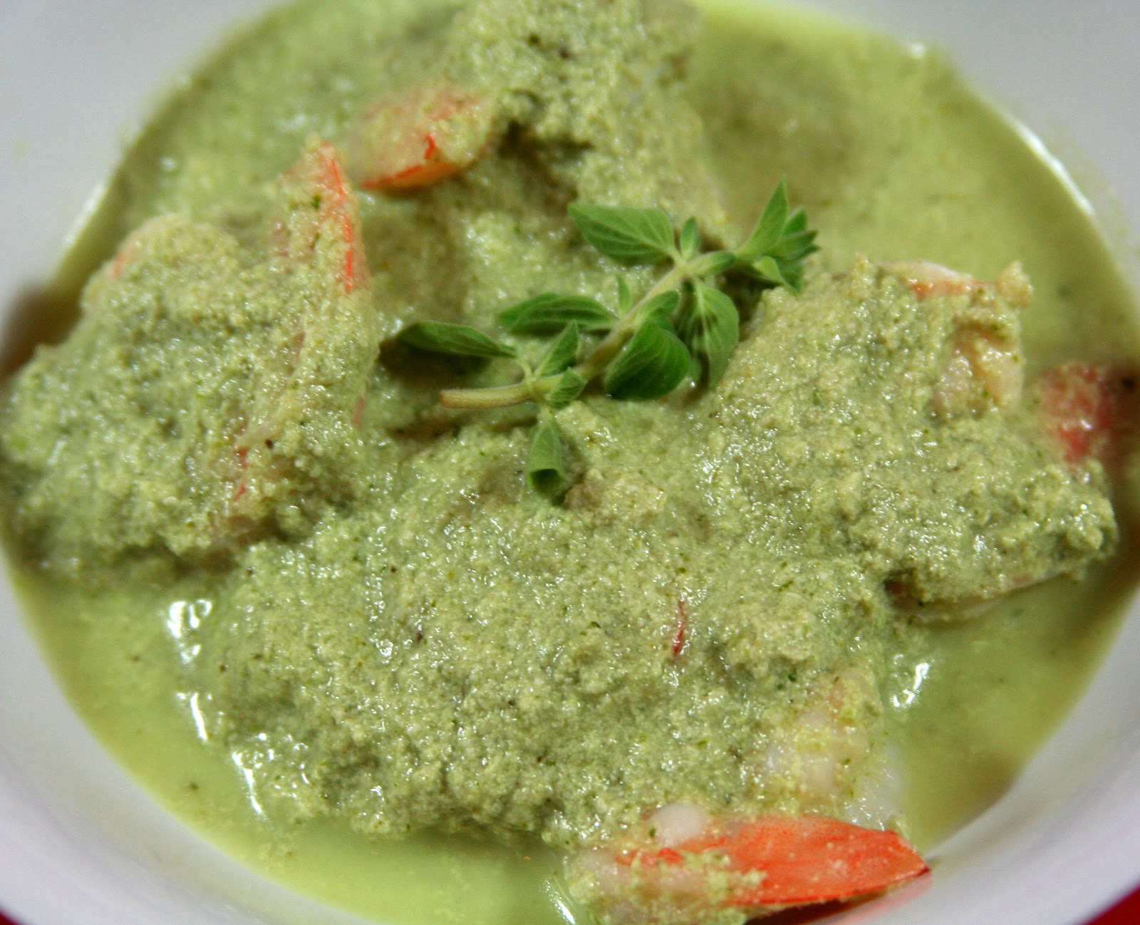 Culturally Confused Truly Mexican Camarones con Pipián Verde (Shrimp