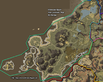 Ebonscale Reach iron node locations map