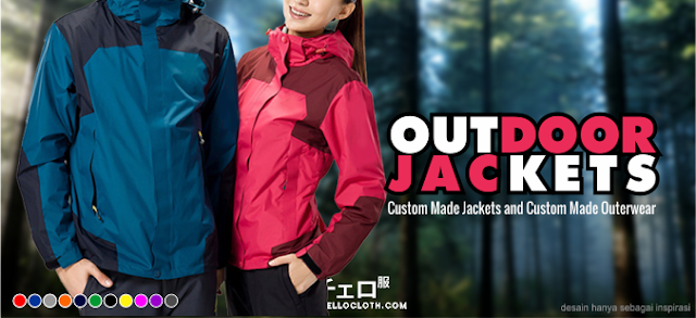 Bikin Jaket Outdoor Bordir dan Sablon - Custom Jacket Adventure