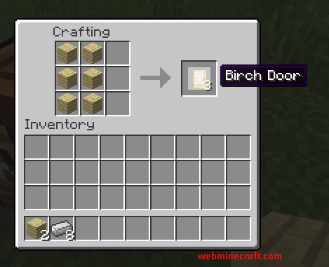 How To Create A Wooden Door And Iron Door In Minecraft