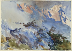 sargent singer john mountain fire watercolors watercolor paintings museum watercolours brooklyn works painter landscape landscapes stream american 1856 1925 1907
