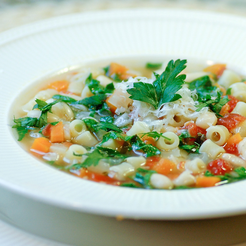 Savoring Time in the Kitchen Spinach, Pasta e Fagioli Soup