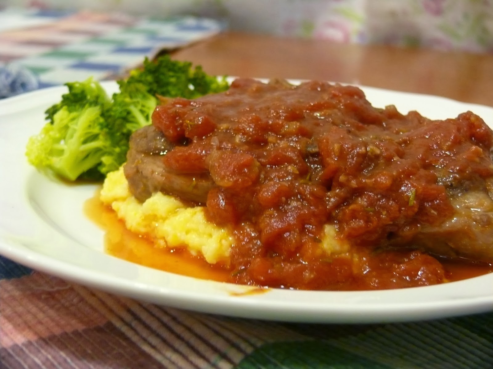 Imperfect & Fabulous Braised Lamb Shoulder Chops with Cheesy Polenta