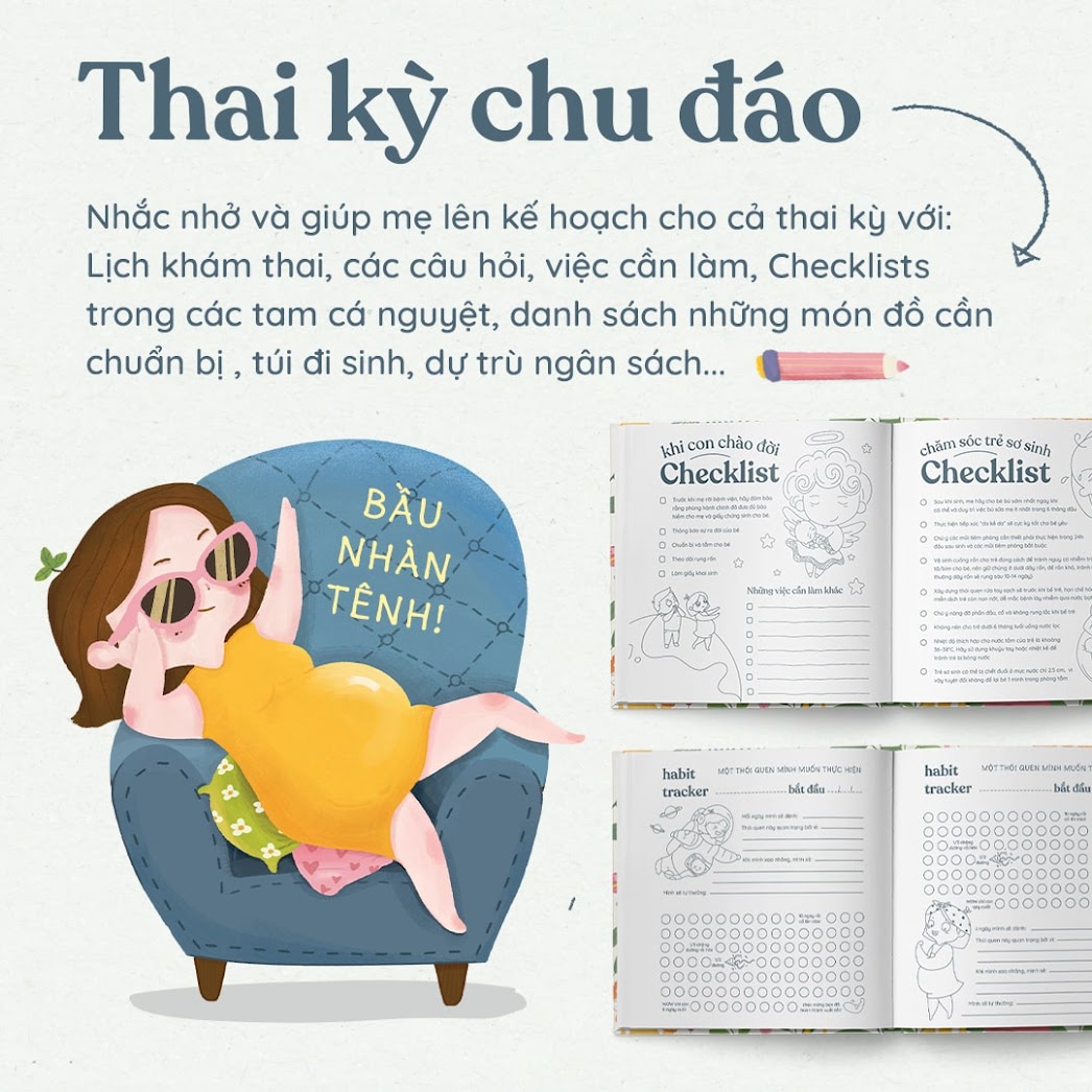 [A116] Cuốn sách giúp Mẹ Bầu ghi lại những điều tuyệt vời nhất về con
