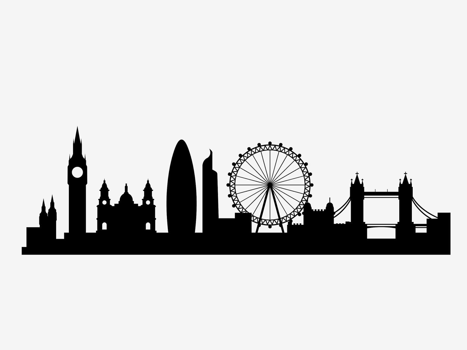 London city skyline svg - Free SVG