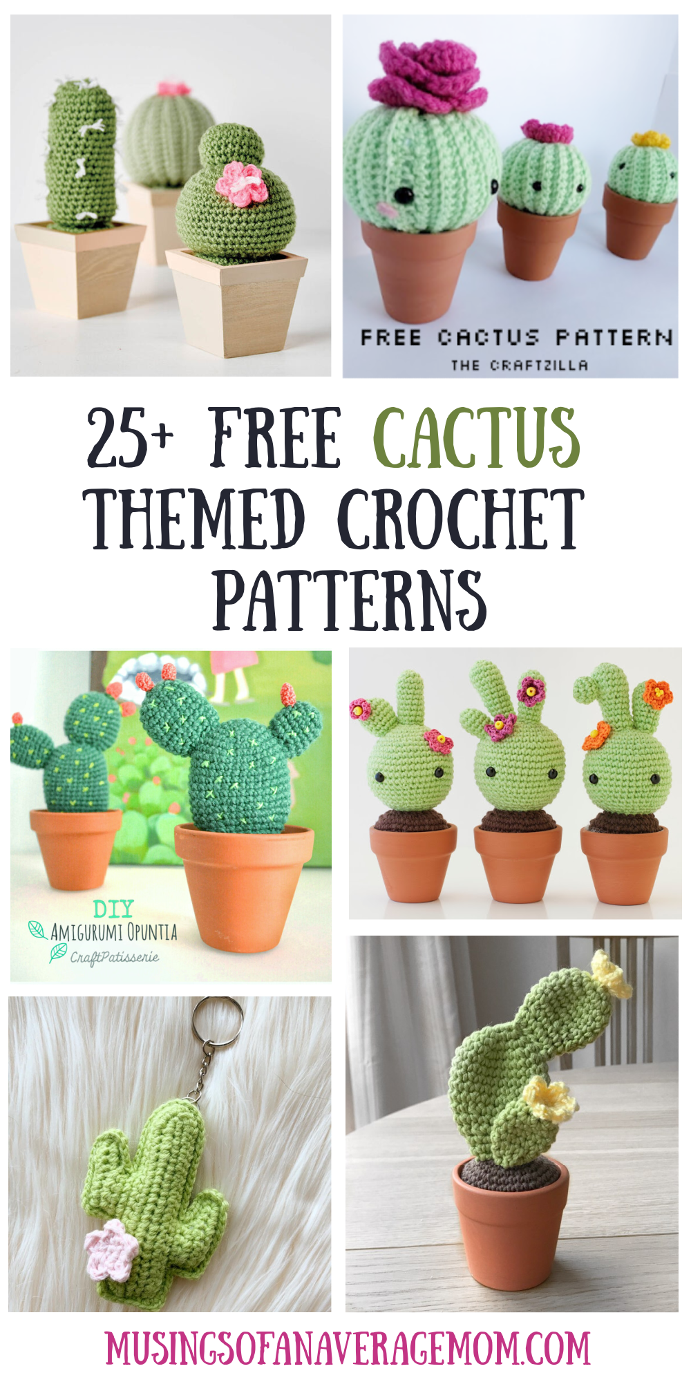 Musings of an Average Mom: Free Cactus Themed Crochet Patterns
