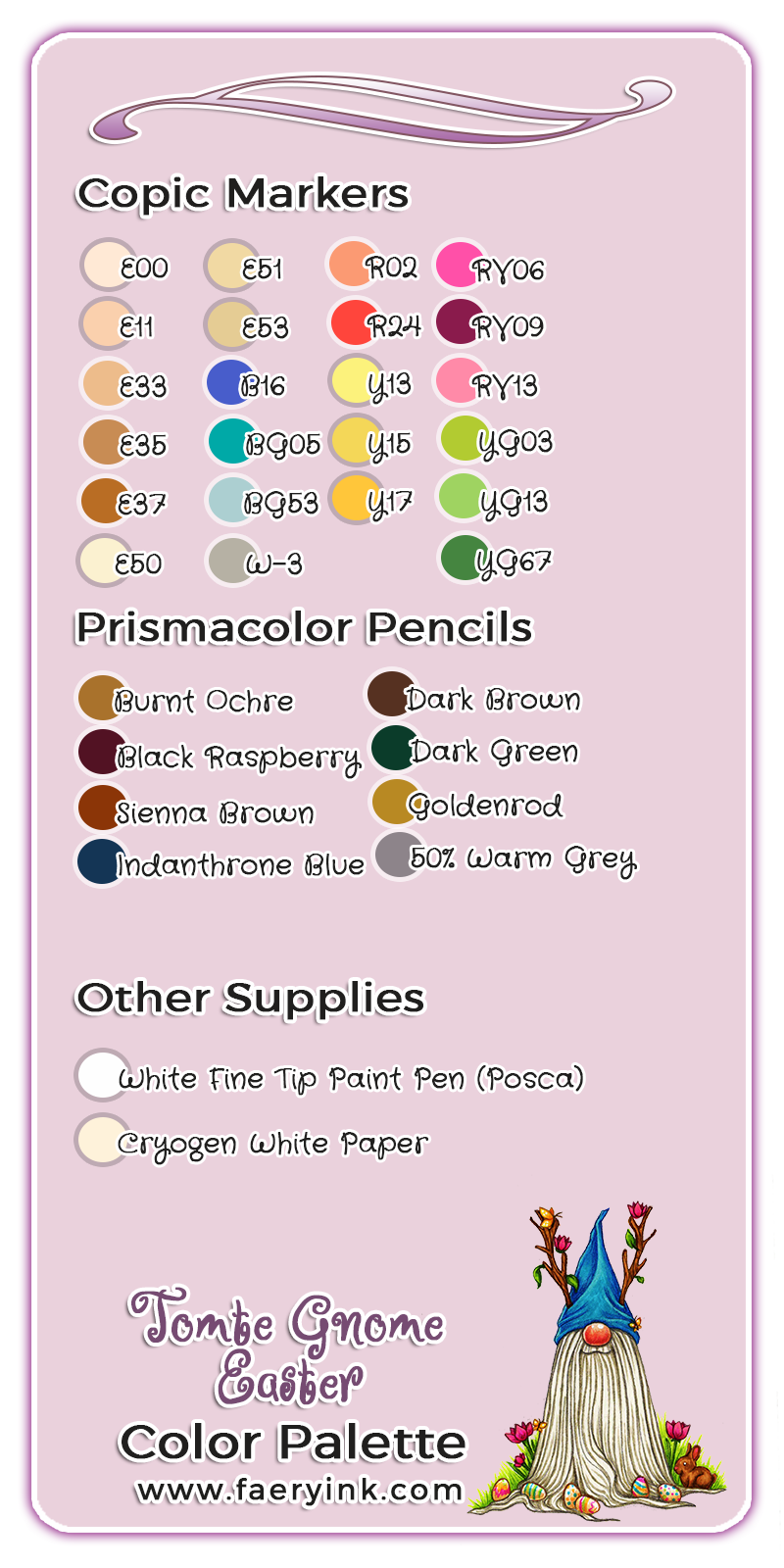 Tutorial Tuesday - Tomte Gnome Easter Tetrad Color Scheme - Faery Ink