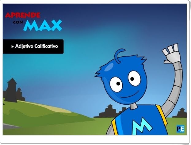 Aprende con Max: "Adjetivo calificativo"