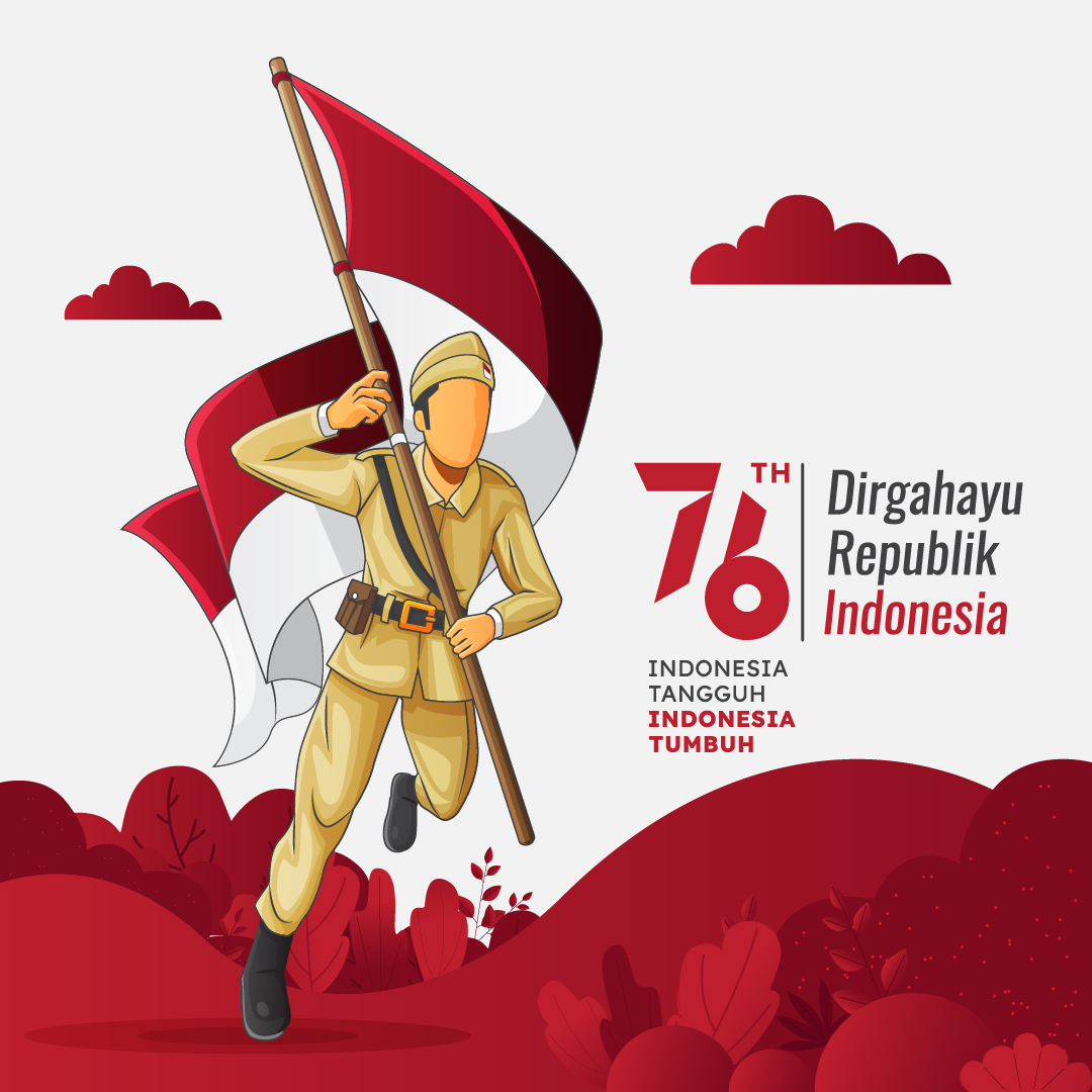 Poster Gambar Ucapan HUT RI Ke-76 | Dirgahayu Republik Indonesia