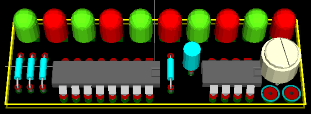 LED Knight Rider Circuits - CD4017 NE555 ~ Scorpionz - Electronic ...