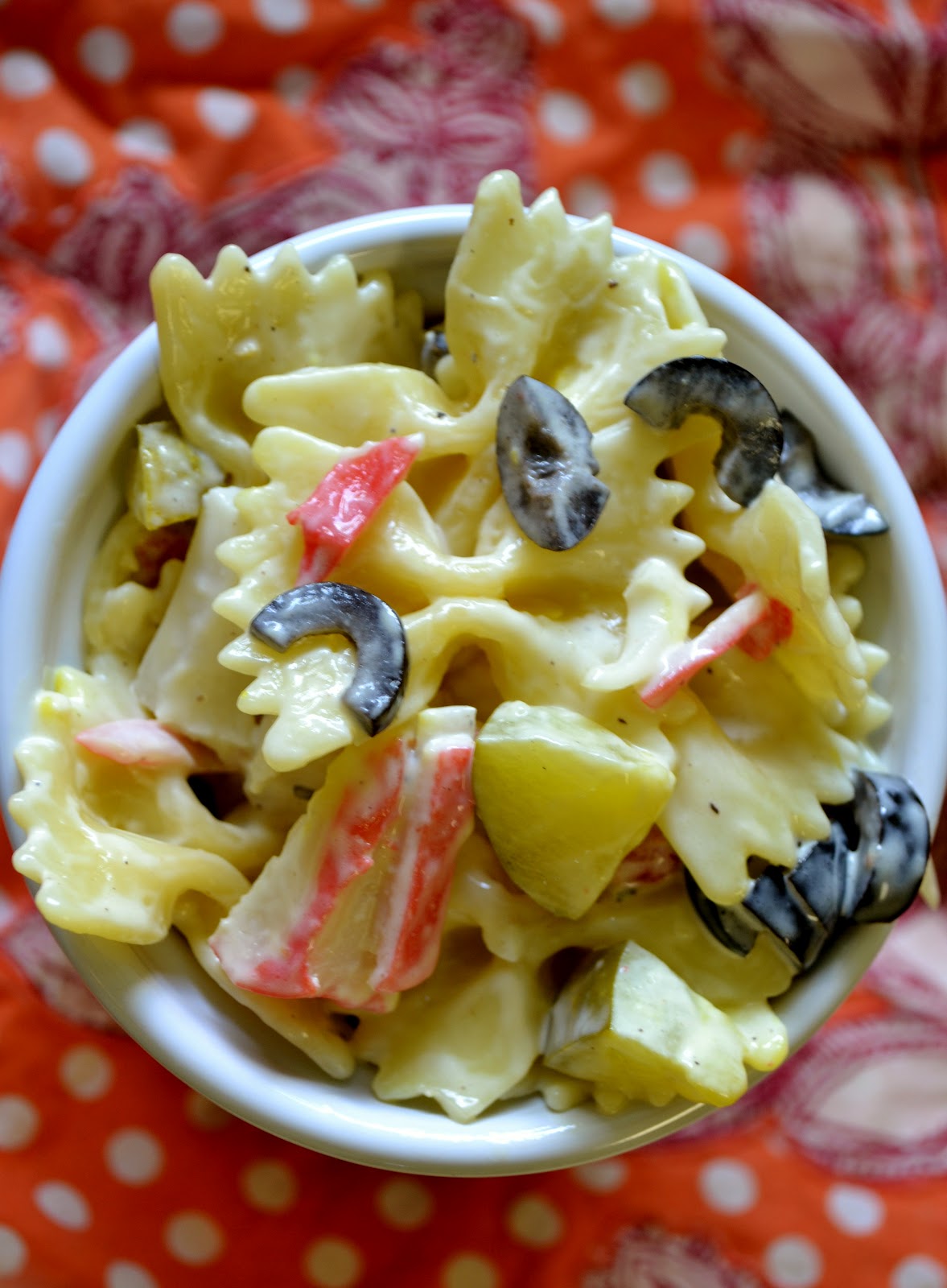 Life's Recipes...: Crab Pasta Salad