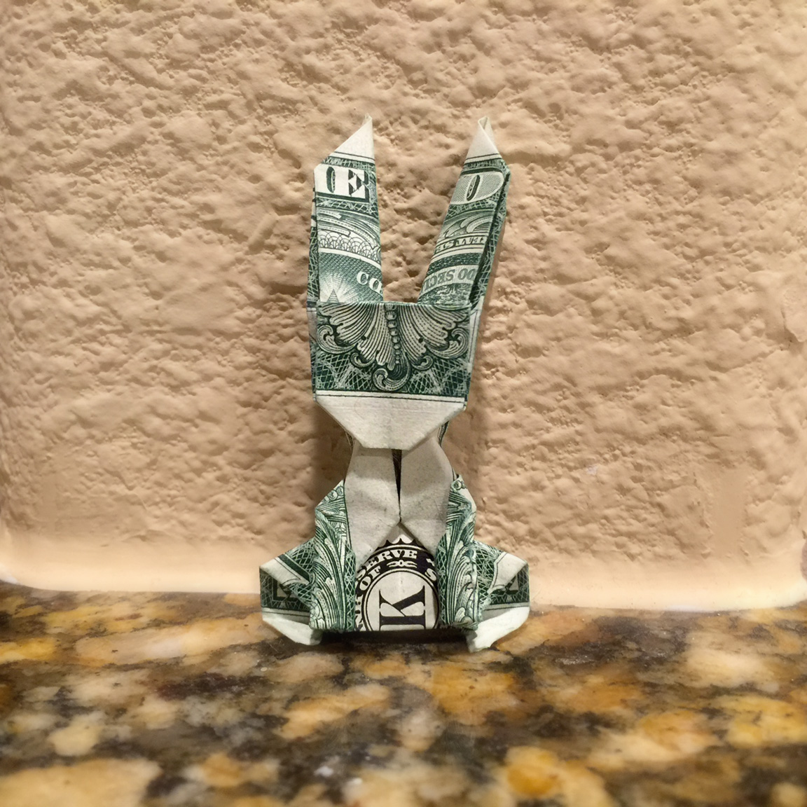 Origami Money Bunny