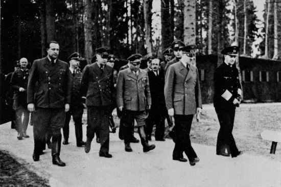 Hitler at Wolfsschanze Wolf's Lair