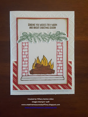 Festive Fireplace Christmas card