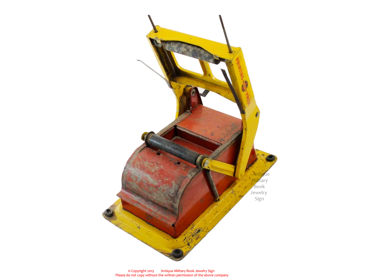 Old Antique Toys A Buddy L Printing Press