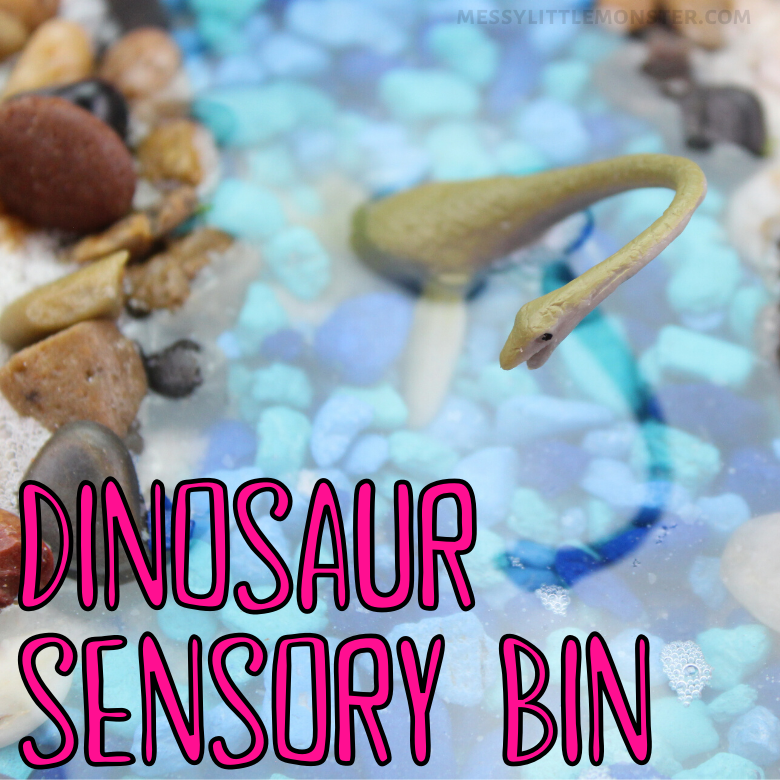 dinosaur sensory bin