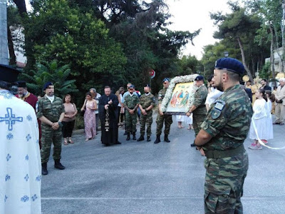 Λιτάνευση στον Ιερό Ναό Αγίας Τριάδος Εκάλης