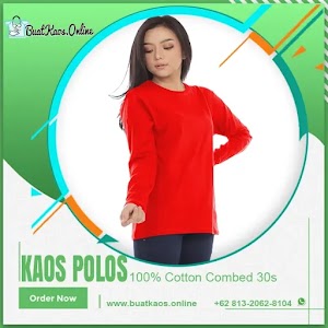Kaos Polos Lengan Panjang Warna Merah Cabe Cotton Combed 30s <price>Rp36.000</price> <code>#Combed30s</code> Kaos Polos Lengan Panjang Warna Merah Cabe Cotton Combed 30s <price>Rp36.000</price> <code>#Combed30s</code>