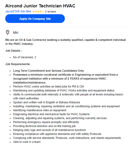 oil-gas-vacancies-aircond-junior-technician-hvac