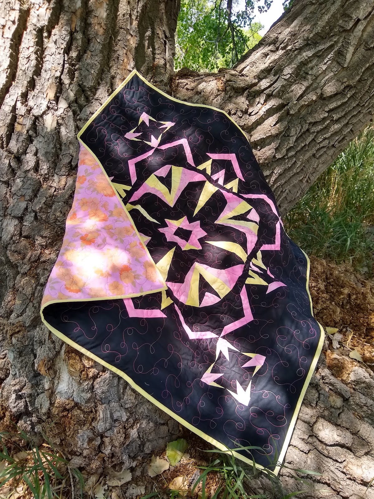 Adventurous Quilter: Organic Hand Dyed Quilt