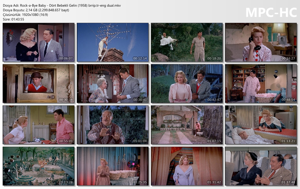 Dört Bebekli Gelin - Rock-a-Bye Baby (1958) 1080p.brrip.tr-en dual 4