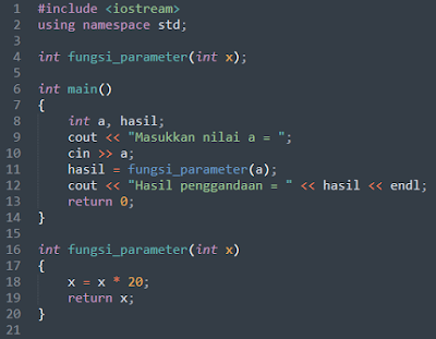 Fungsi dalam Bahasa C++