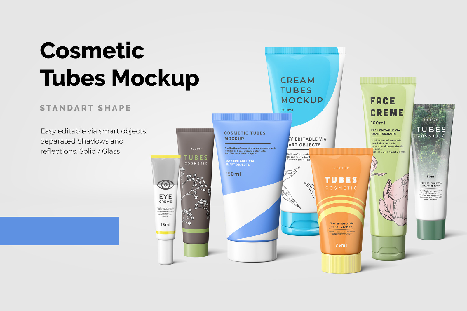Download Free Cosmetic Tubes Mockup PSD Mockups.