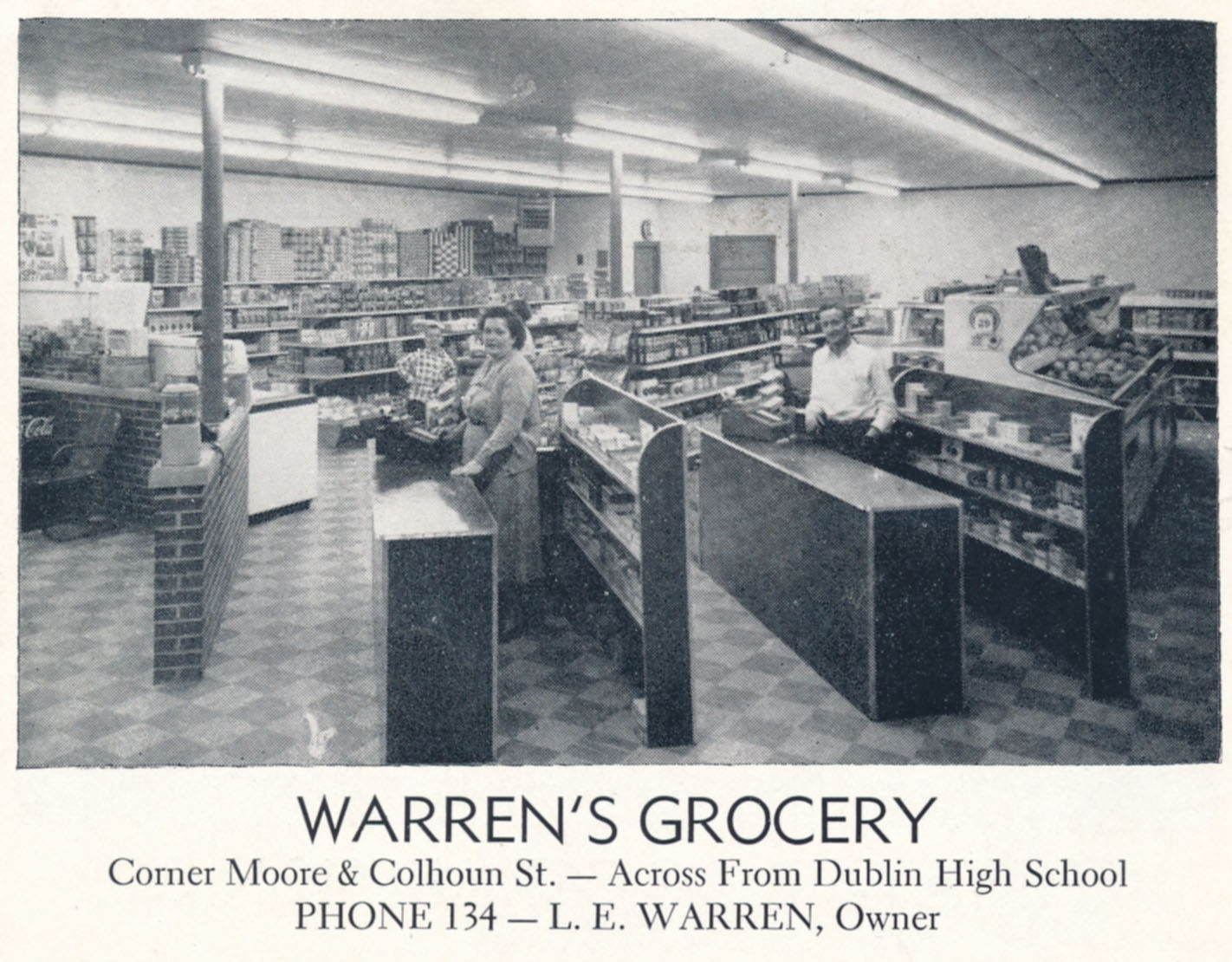 IMAGES OF OUR PAST WARREN'S GROCERY STORE, 1950S, WEST MOORE STREET