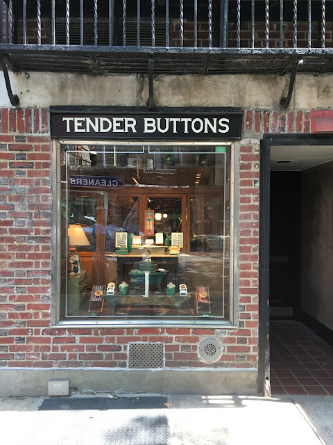Floss and Fleece: Field Trip: Tender Buttons NYC