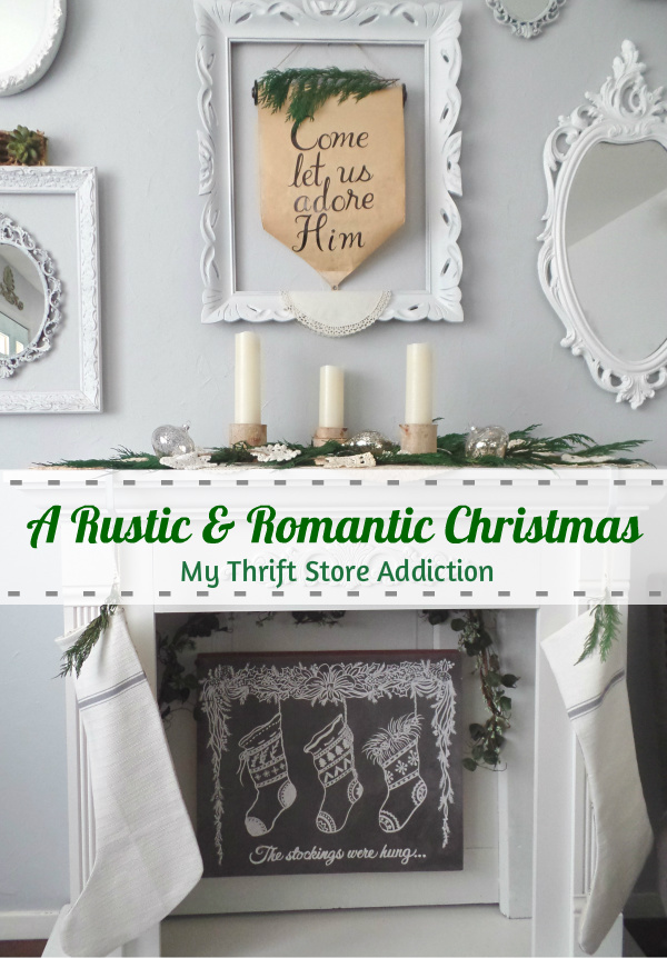 rustic and romantic Christmas decor