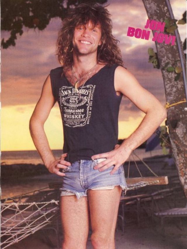Awesome Photographs of Jon Bon Jovi in Shorts in the 1980s ~ Vintage
