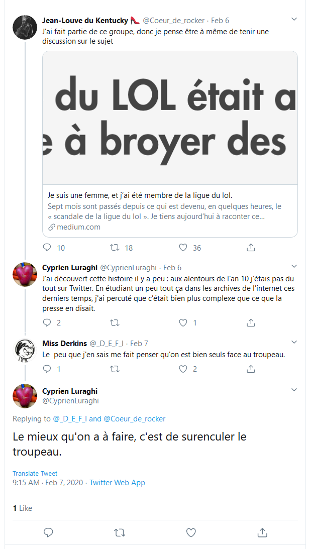 La ligue du LOL et les 