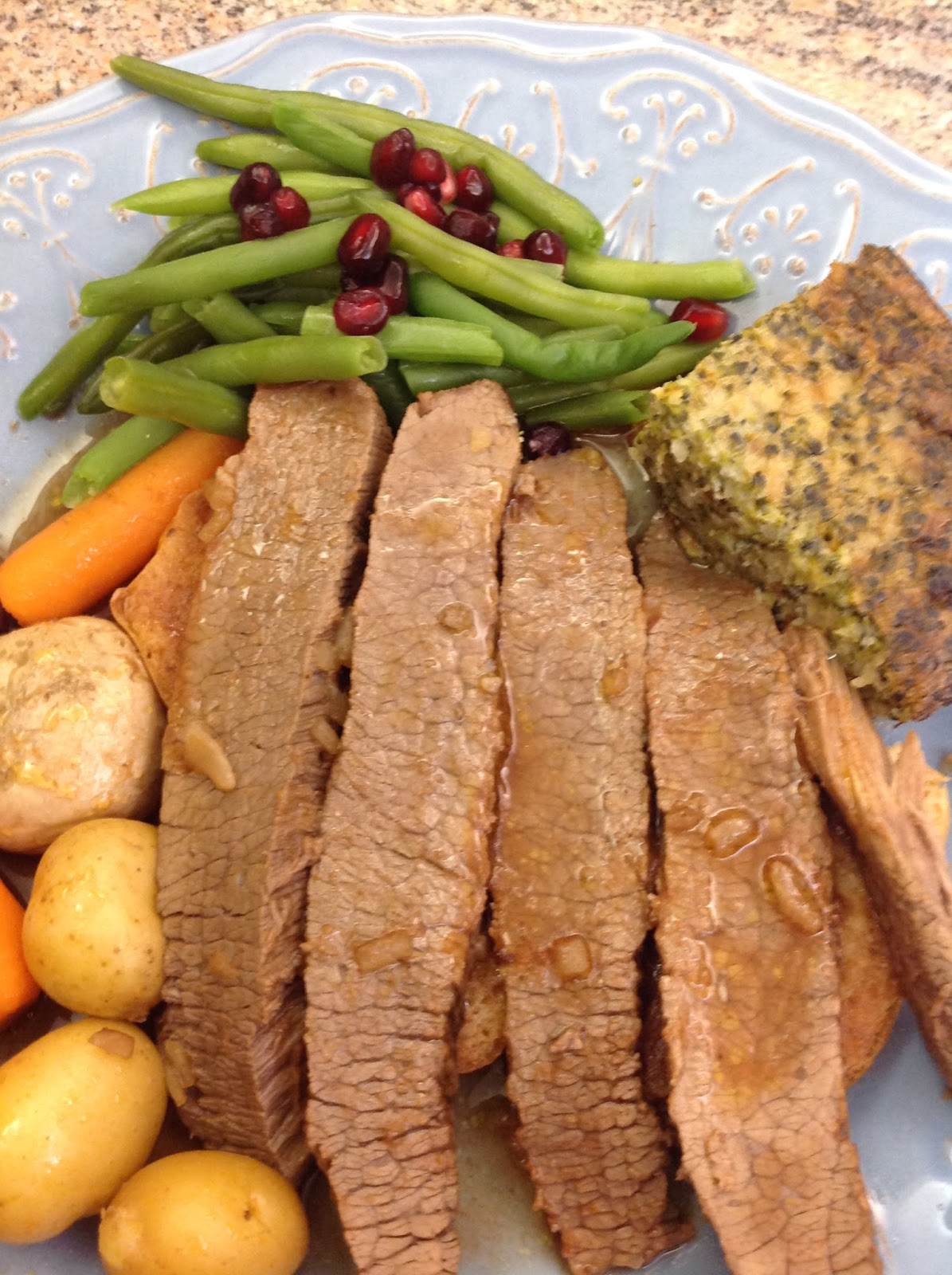 cooking the recipe Holiday brisket