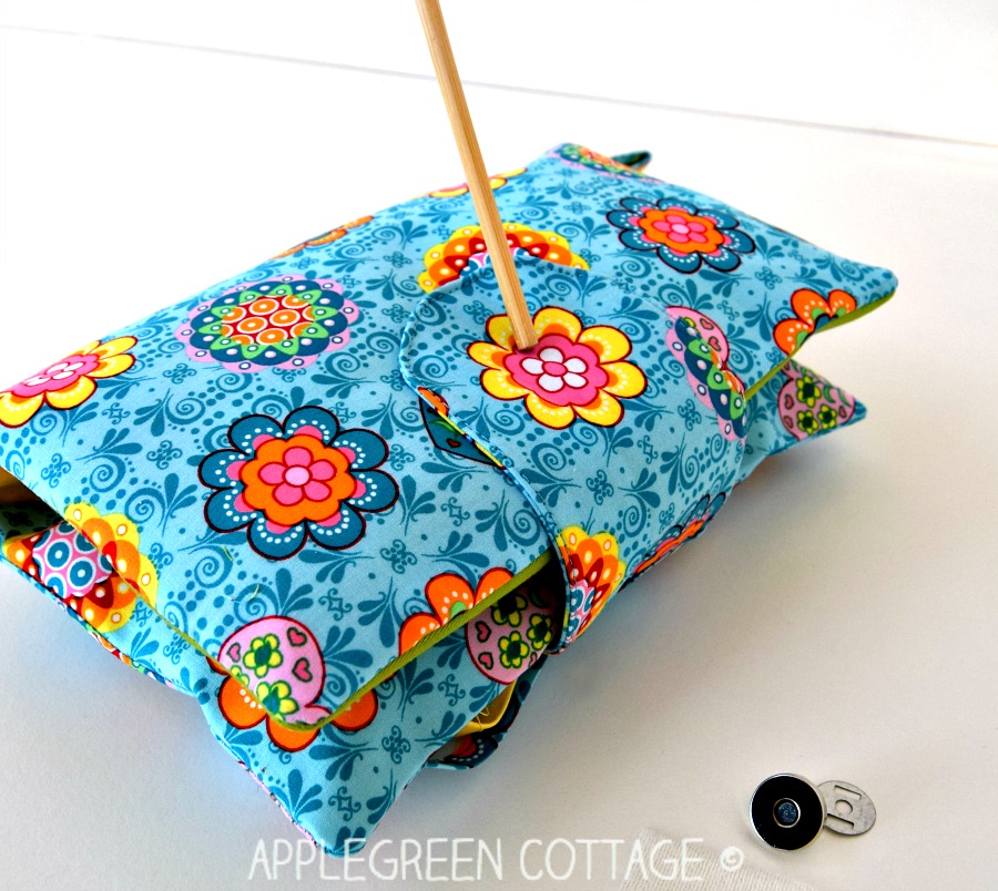 How To Add Snaps To a Bag AppleGreen Cottage